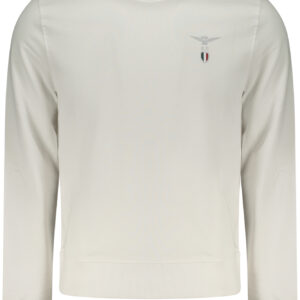 MILITARY ACADEMY MEN'S WHITE ZIP-UP SWEATSHIRT ACCADEMIA MILITARE