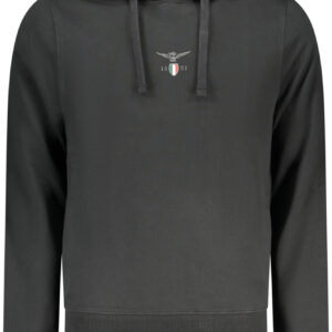 MILITARY ACADEMY MEN'S BLACK ZIP-UP SWEATSHIRT ACCADEMIA MILITARE