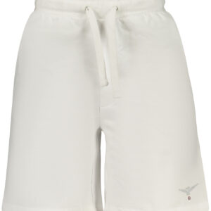 MILITARY ACADEMY MEN'S WHITE SHORT TRACKSUIT TROUSERS ACCADEMIA MILITARE