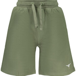 MILITARY ACADEMY MEN'S GREEN SHORT TRACKSUIT TROUSERS ACCADEMIA MILITARE