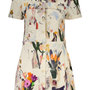 DESIGUAL WOMEN'S SHORT DRESS WHITE DESIGUAL