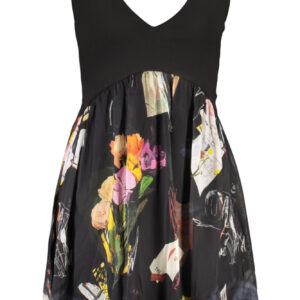 DESIGUAL SHORT DRESS FOR WOMEN IN BLACK DESIGUAL