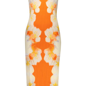 DESIGUAL WOMEN'S LONG DRESS ORANGE DESIGUAL