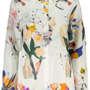 DESIGUAL WOMEN'S LONG-SLEEVED SHIRT WHITE DESIGUAL