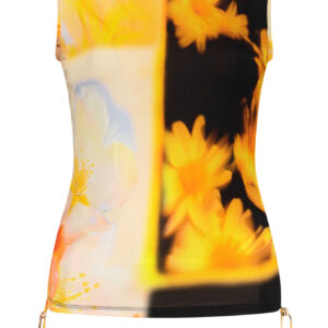 DESIGUAL WOMEN'S ORANGE TANK TOP DESIGUAL