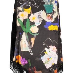DESIGUAL WOMEN'S LONG SKIRT BLACK DESIGUAL