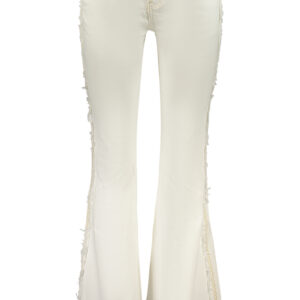 DESIGUAL WOMEN'S DENIM JEANS WHITE DESIGUAL