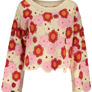 DESIGUAL WOMEN'S BEIGE SWEATER DESIGUAL