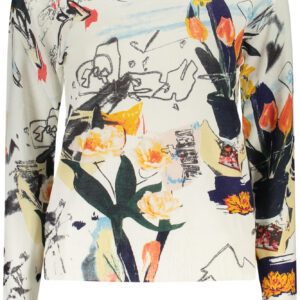 DESIGUAL WOMEN'S WHITE SWEATER DESIGUAL