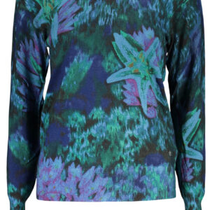 DESIGUAL WOMEN'S BLUE SWEATER DESIGUAL
