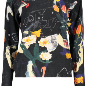 DESIGUAL WOMEN'S BLACK SWEATER DESIGUAL