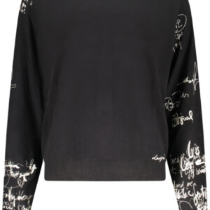 DESIGUAL WOMEN'S BLACK SWEATER DESIGUAL