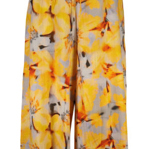 DESIGUAL WOMEN'S YELLOW TROUSERS DESIGUAL