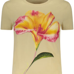 DESIGUAL WOMEN'S SHORT-SLEEVE T-SHIRT BEIGE DESIGUAL