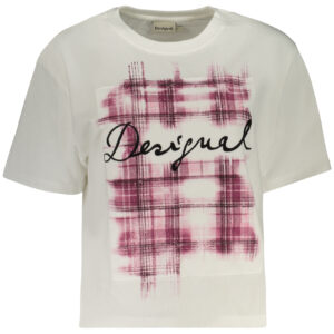 DESIGUAL WOMEN'S SHORT-SLEEVE T-SHIRT WHITE DESIGUAL
