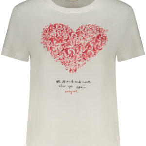 DESIGUAL WOMEN'S SHORT-SLEEVE T-SHIRT WHITE DESIGUAL