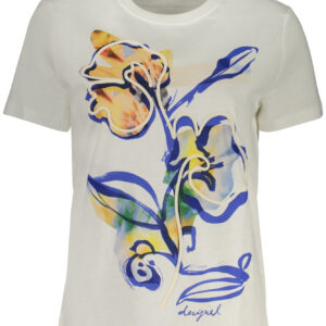 DESIGUAL WOMEN'S SHORT-SLEEVE T-SHIRT WHITE DESIGUAL