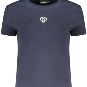 DESIGUAL WOMEN'S SHORT-SLEEVE T-SHIRT BLUE DESIGUAL