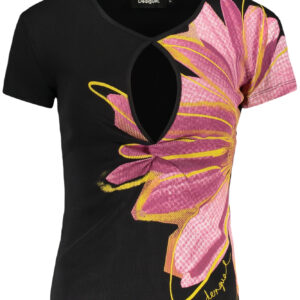 DESIGUAL WOMEN'S SHORT-SLEEVE T-SHIRT BLACK DESIGUAL