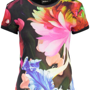 DESIGUAL WOMEN'S SHORT-SLEEVE T-SHIRT BLACK DESIGUAL
