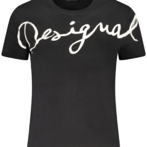 DESIGUAL WOMEN'S SHORT-SLEEVE T-SHIRT BLACK DESIGUAL