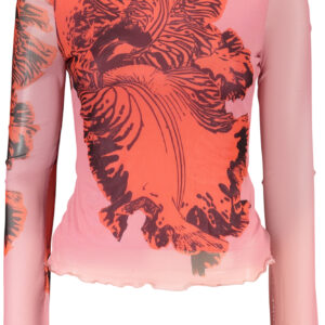 DESIGUAL WOMEN'S PINK LONG-SLEEVE T-SHIRT DESIGUAL