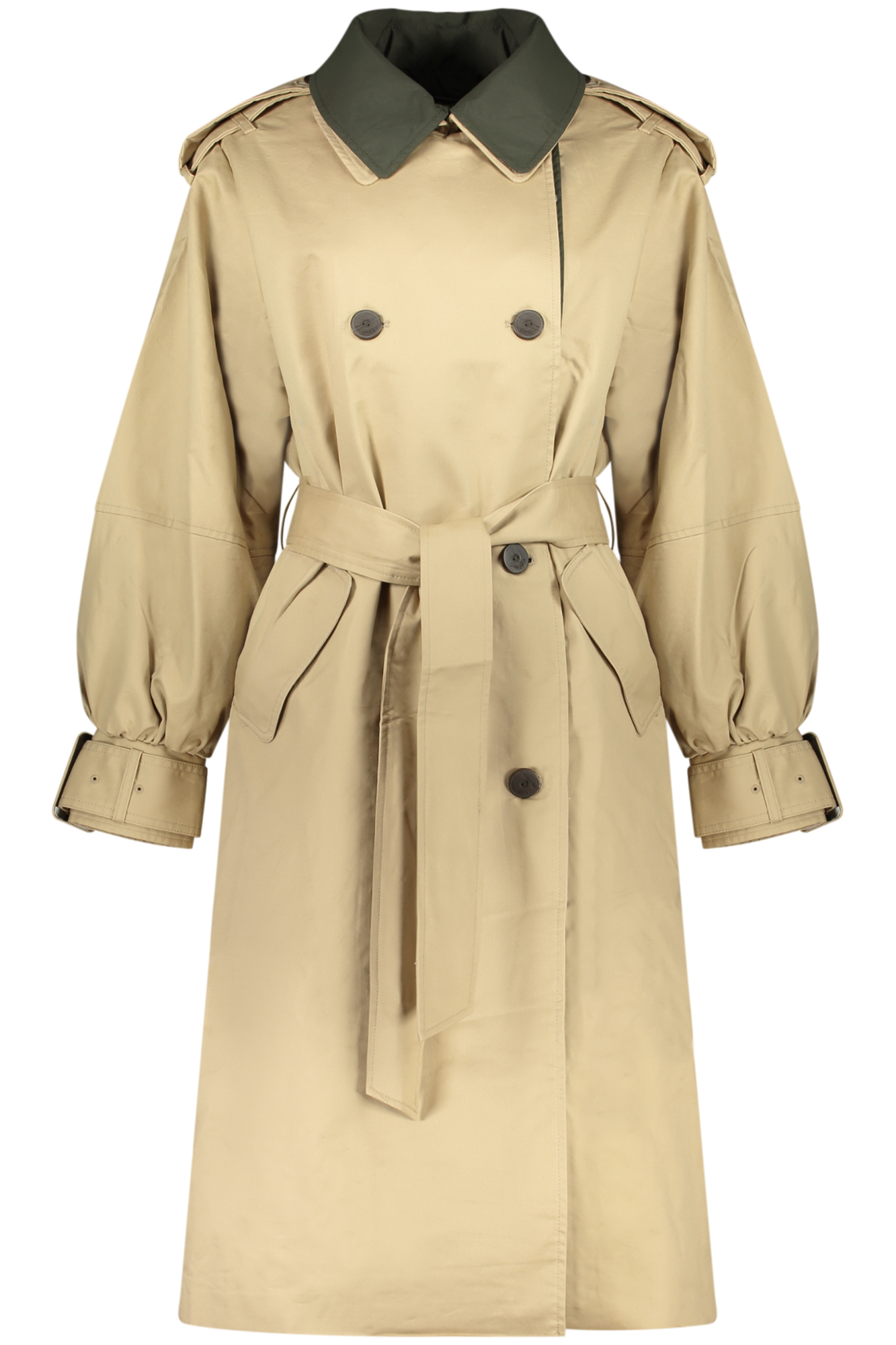 DESIGUAL WOMEN'S BEIGE TRENCH COAT DESIGUAL