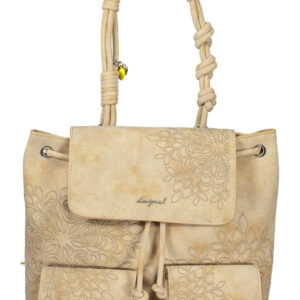 DESIGUAL WOMEN'S BEIGE BACKPACK DESIGUAL