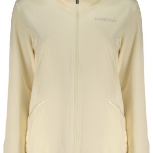 FREDDY WOMEN'S BEIGE ZIP-UP SWEATSHIRT FREDDY