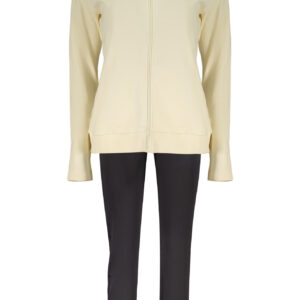 FREDDY WOMEN'S BEIGE ZIP-UP SWEATSHIRT FREDDY