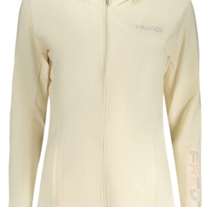 FREDDY WOMEN'S BEIGE ZIP-UP SWEATSHIRT FREDDY