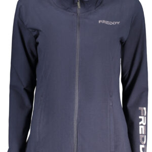 FREDDY WOMEN'S BLUE ZIP-UP SWEATSHIRT FREDDY