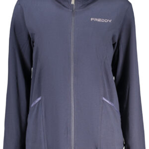 FREDDY WOMEN'S BLUE ZIP-UP SWEATSHIRT FREDDY