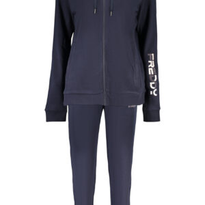 FREDDY WOMEN'S BLUE ZIP-UP SWEATSHIRT FREDDY