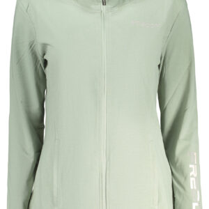 FREDDY WOMEN'S GREEN ZIP-UP SWEATSHIRT FREDDY