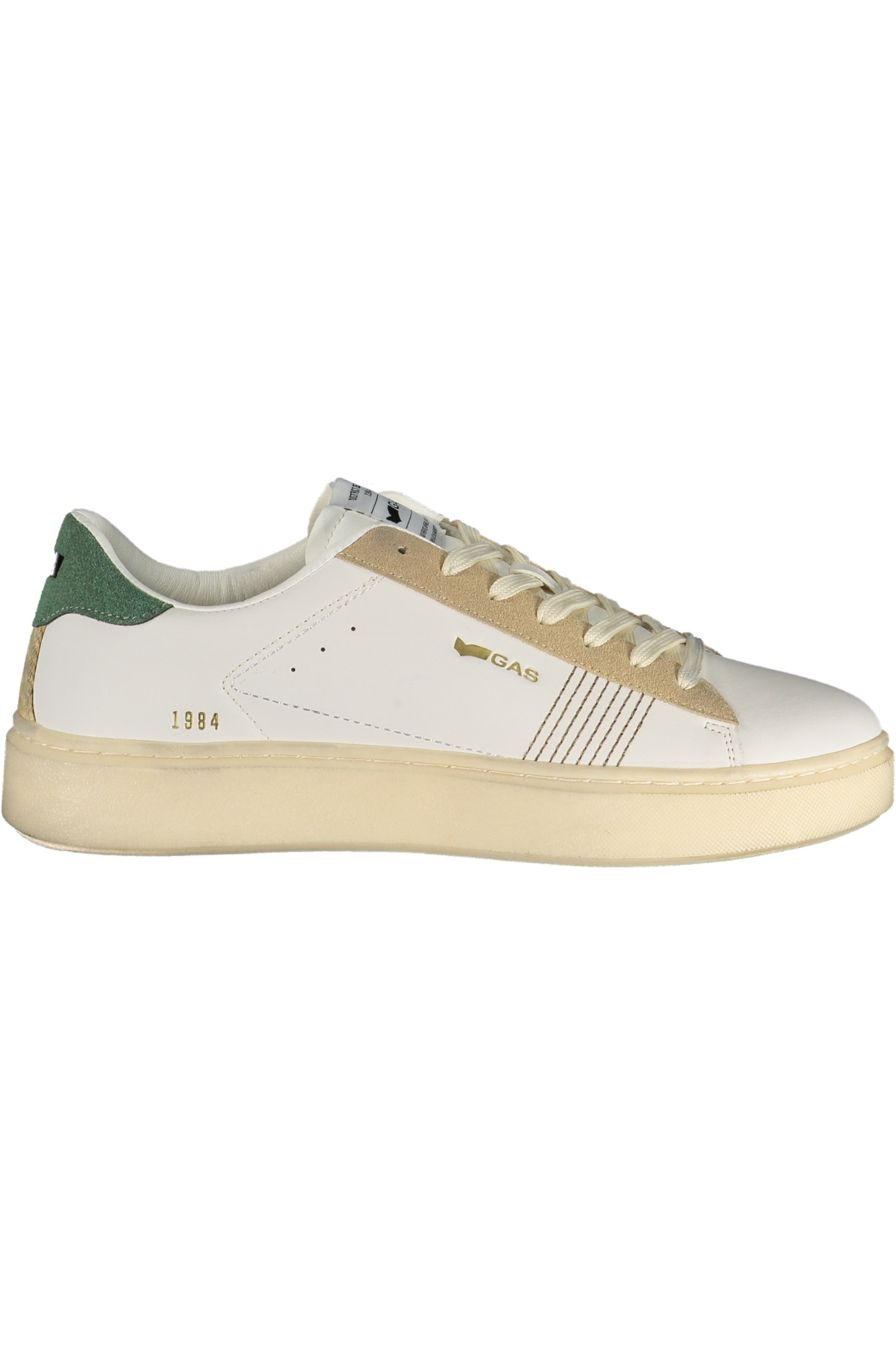 GAS MEN'S WHITE SPORTS FOOTWEAR GAS