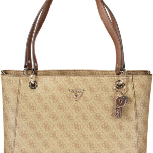 GUESS JEANS WOMEN'S BEIGE BAG GUESS JEANS