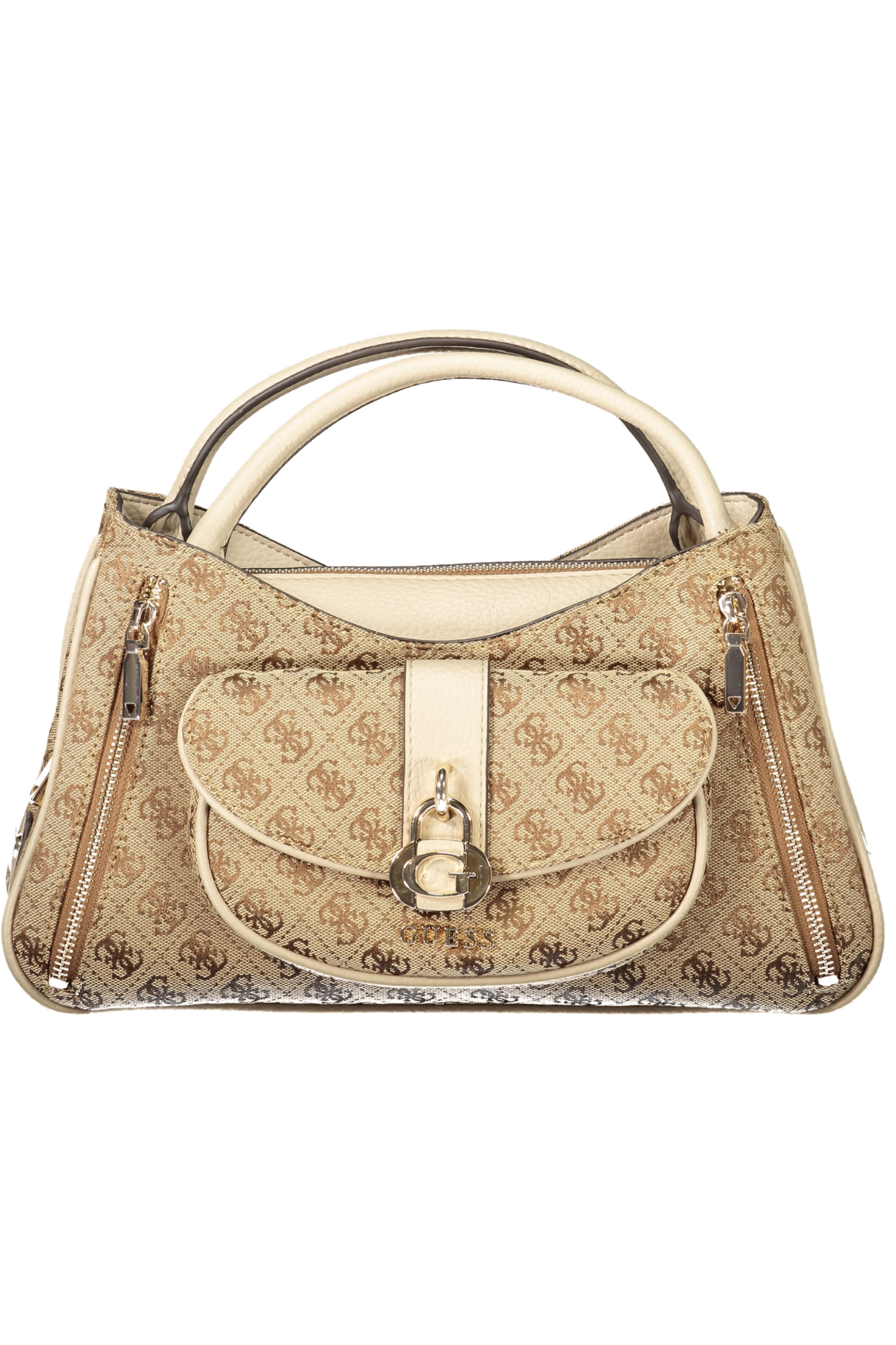 GUESS JEANS WOMEN'S BEIGE BAG GUESS JEANS