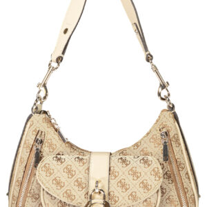 GUESS JEANS WOMEN'S BEIGE BAG GUESS JEANS