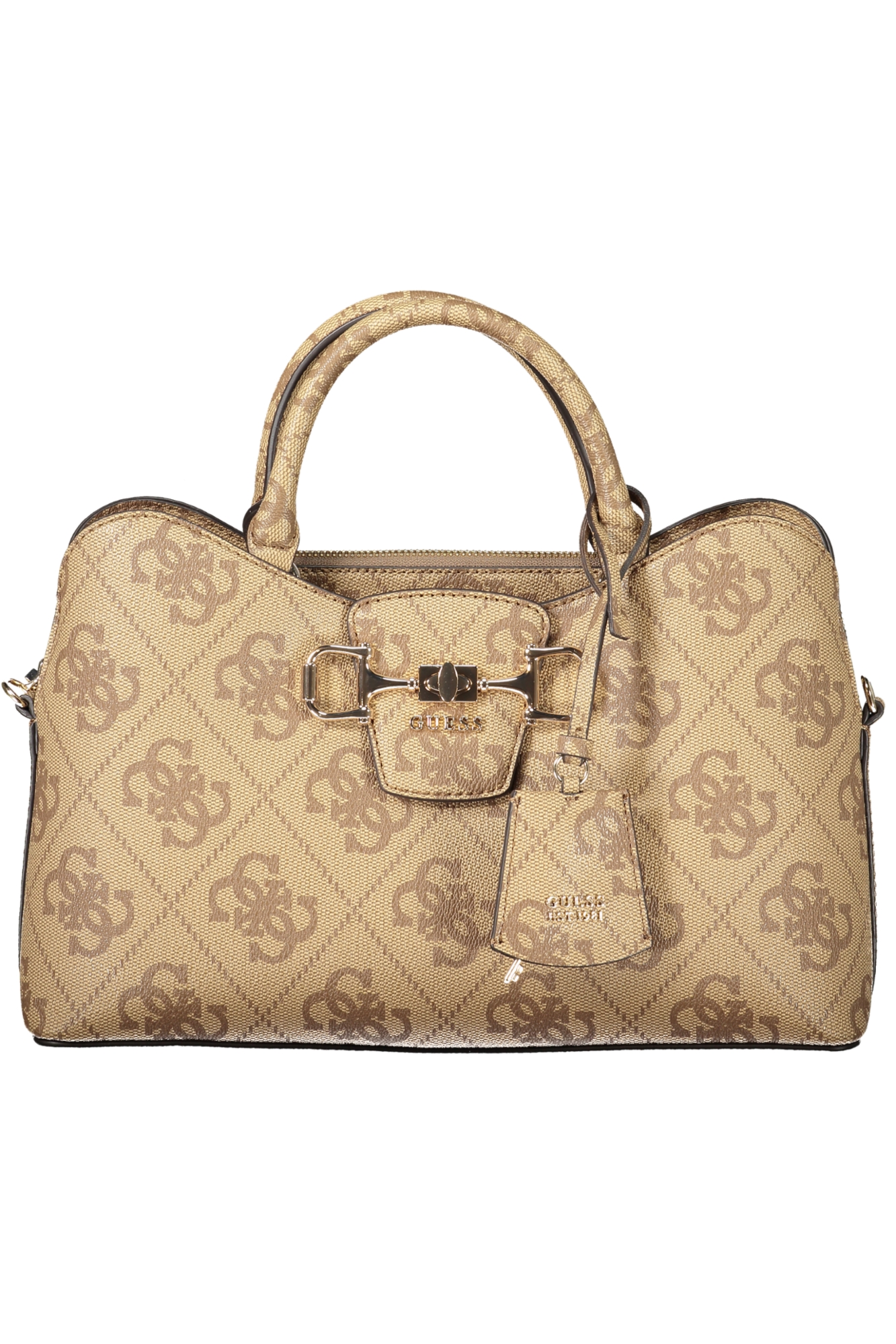 GUESS JEANS WOMEN'S BEIGE BAG GUESS JEANS