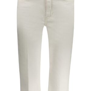 GUESS JEANS WOMEN'S WHITE JEANS CAPER GUESS JEANS