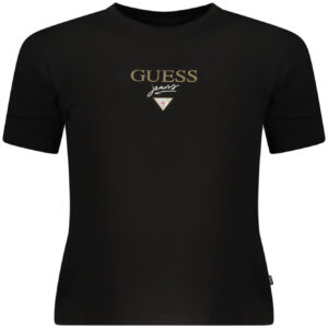 GUESS JEANS WOMEN'S SHORT-SLEEVED T-SHIRT BLACK GUESS JEANS