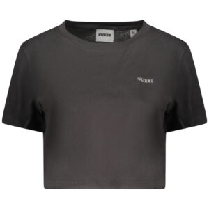 GUESS JEANS WOMEN'S SHORT-SLEEVED T-SHIRT BLACK GUESS JEANS