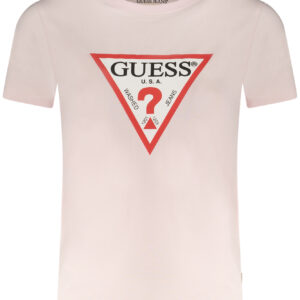 GUESS JEANS WOMEN'S SHORT SLEEVE T-SHIRT PINK GUESS JEANS