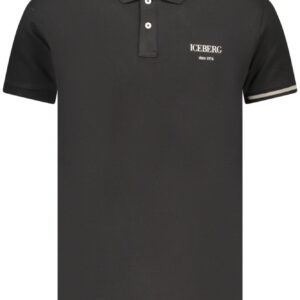 ICEBERG MEN'S SHORT-SLEEVE POLO SHIRT BLACK ICEBERG
