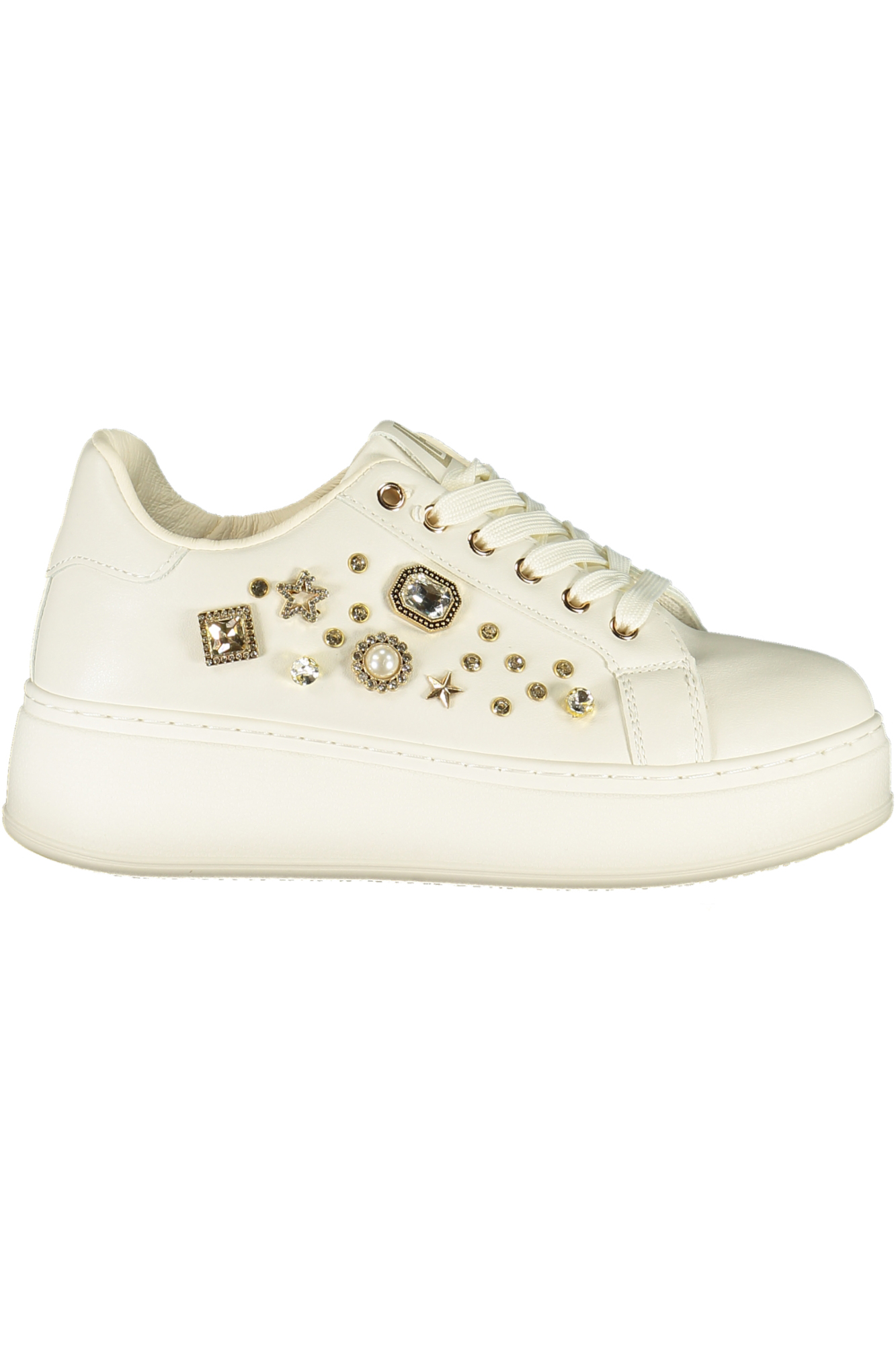 LAURA BIAGIOTTI WOMEN'S WHITE SPORTS SHOES LAURA BIAGIOTTI