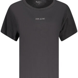 PEPE JEANS WOMEN'S SHORT-SLEEVE T-SHIRT BLACK PEPE JEANS