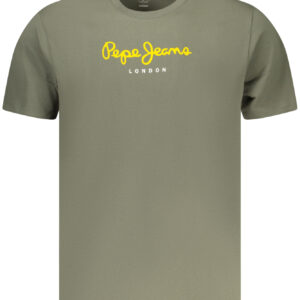 PEPE JEANS MEN'S SHORT-SLEEVED T-SHIRT GREEN PEPE JEANS