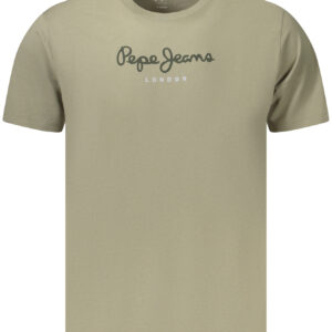 PEPE JEANS MEN'S SHORT-SLEEVED T-SHIRT GREEN PEPE JEANS