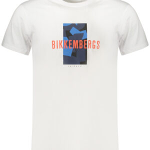 BIKKEMBERGS MEN'S SHORT-SLEEVE T-SHIRT WHITE BIKKEMBERGS